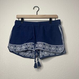 Vineyard Vines Navy Blue Embroidered Shorts Size XS